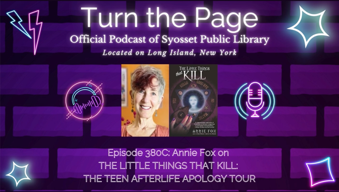 Turn the Page, Official Podcast of Syosset Public Library. Episode 354B: Annie Fox on Leeta Simtar: A Life on Two Planets